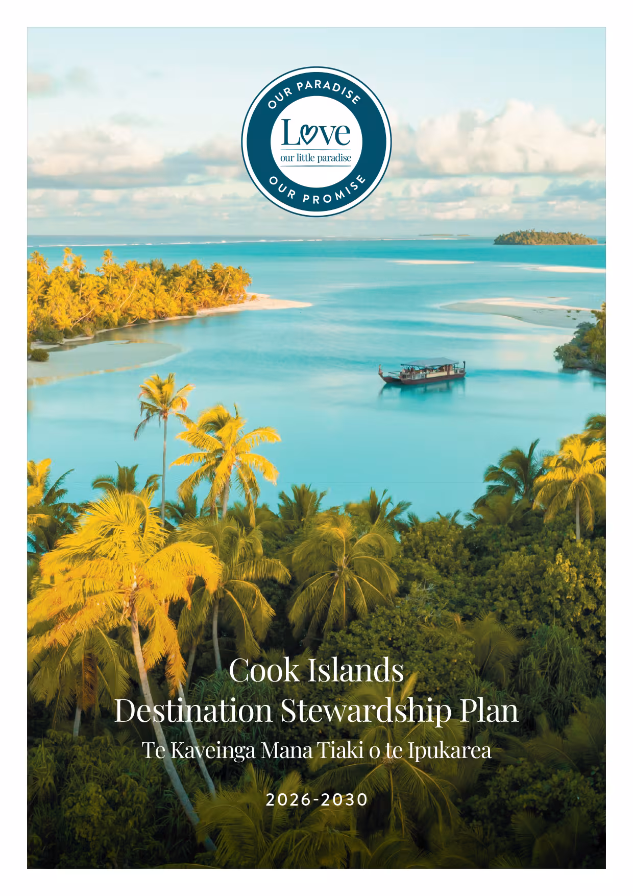 Cook Islands Destination Stewardship Plan 2026–2030 cover