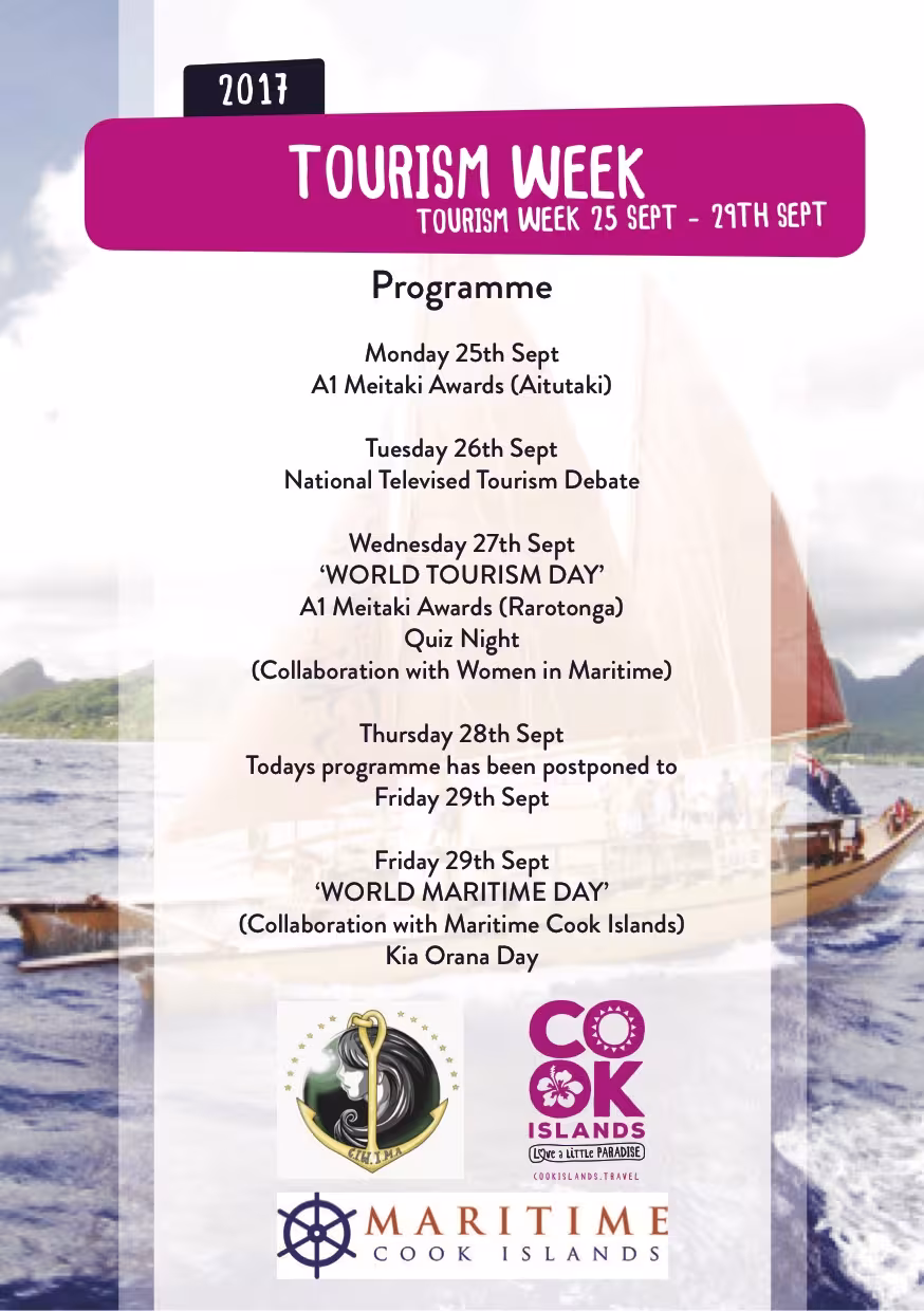Tourism Week Programme
