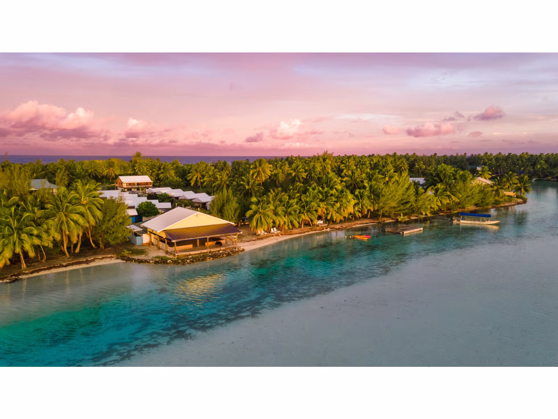 Aitutaki Village Aerial 2